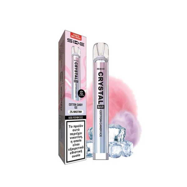 CRYSTAL COTTON CANDY ICE 2% - 600 PUFFS*10Τ