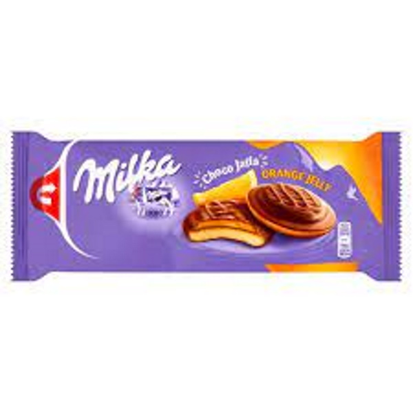 MILKA ΜΠΙΣΚ. JAFFA ORANGE JELLY 147ΓΡ*24