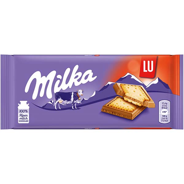 MILKA LU BISCUIT 100GR*18T