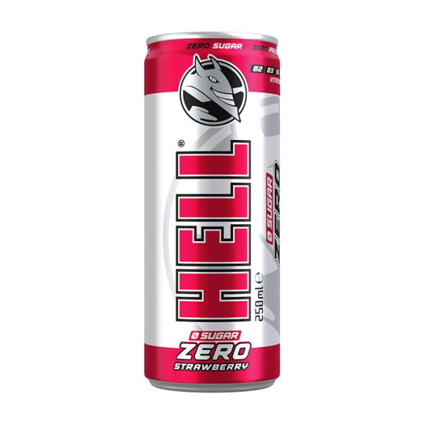 HELL ZERO SUGAR STRAWBERRY 250ML*24TEM