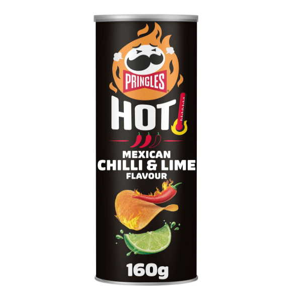 PRINGLES HOT MEXICAN CHIL.& LIME 19Τx160GR