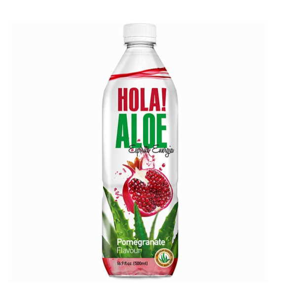 HOLA ALOE VERA ΡΟΔΙ Χ.ΖΑΧΑΡΗ 500ML*12Τ