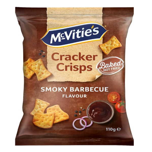 ΚΡΑΚΕΡΣ CRISPS SMOKY BARBEQUE  110ΓΡ *14T