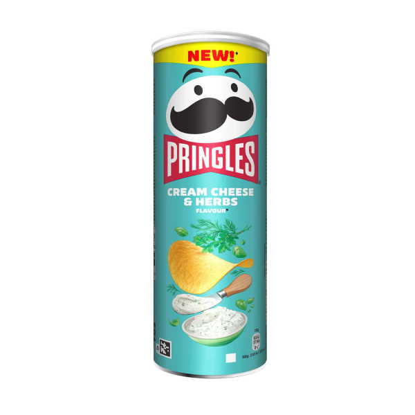 PRINGLES CREAM CHEESE & HERBS 165G*19T