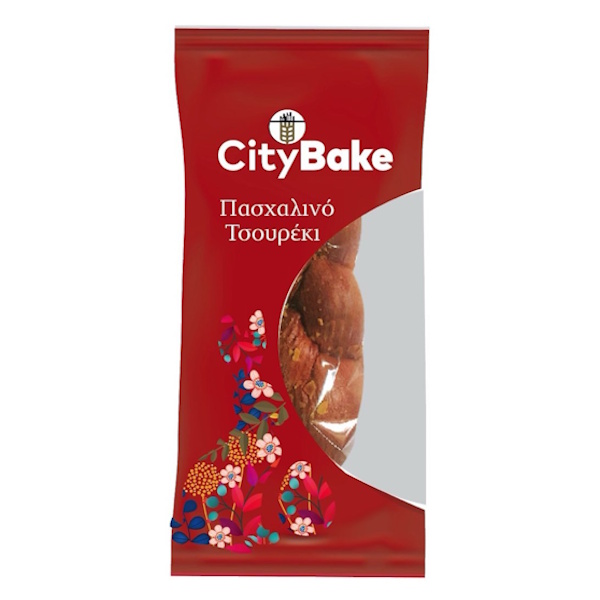 ΤΣΟΥΡΕΚΙ ΠΑΣΧΑΛ ΑΥΓΟ ΣΤΡΟ 450ΓΡ*12Τ CITY BAKE