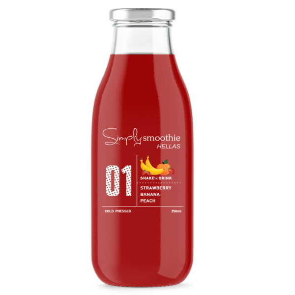 SIMPLY SMOOTHIE Ν.1 ΦΡΑΟΥΛΑ-ΜΠΑΝ-ΜΑΝΓΚΟ 250ML