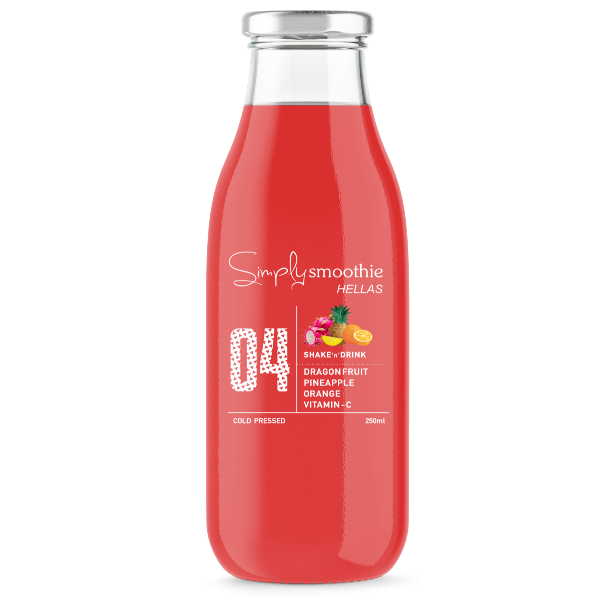 SIMPLY SMOOTHIE Ν.4 DRAGON FR- ΑΝΑΝΑ-ΠΟΡΤ-ΒΙΤ C 250ML*6ΤΕΜ