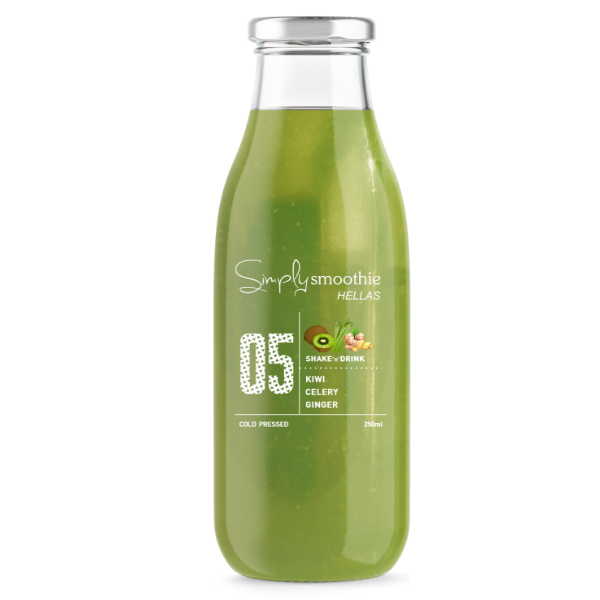 SIMPLY SMOOTHIE Ν.5 ΑΚΤΙΝΙΔΙΟ-ΣΕΛΙΝΟ-ΤΖΙΝΤΖΕΡ 250ML*6ΤΕΜ