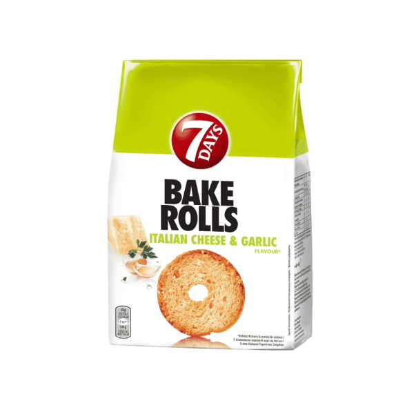 7D BAKE ROLLS CHEESE & GARLIC 150ΓΡ*12Τ