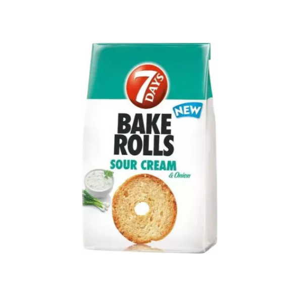 7D BAKE ROLLS SOUR CREAM 80ΓΡ *12Τ