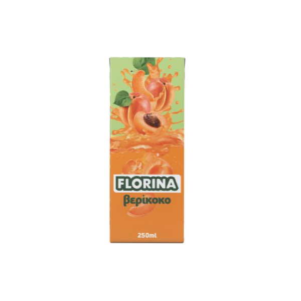 FLORINA  ΧΥΜΟΣ  ΒΕΡΥΚΟΚΟ 250ML*18Τ