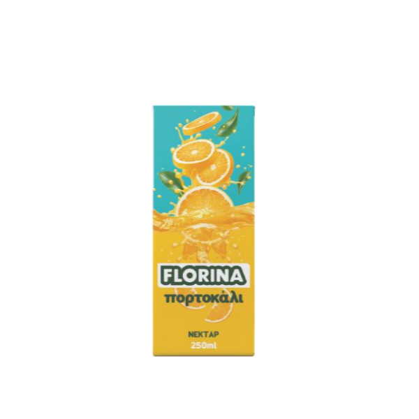FLORINA ΧΥΜΟΣ  ΠΟΡΤΟΚΑΛΙ ΝΕΚΤΑΡ 250ML*18Τ