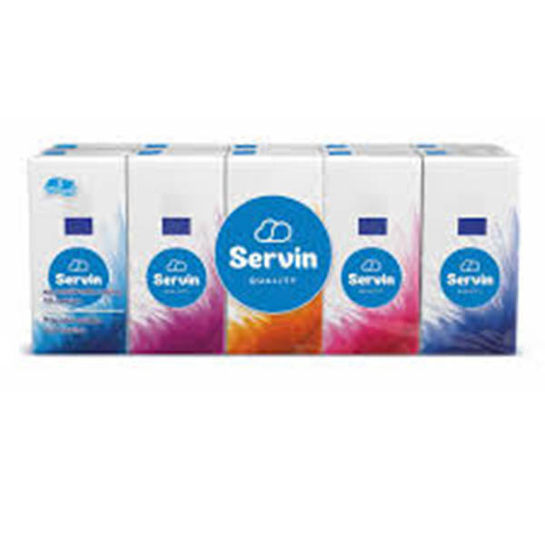 SERVIN ΧΑΡΤ/ΛΟ ΤΡΙΦΥΛΛΟ ΤΣΕΠΗΣ 10ΠΑΚ*24Τ