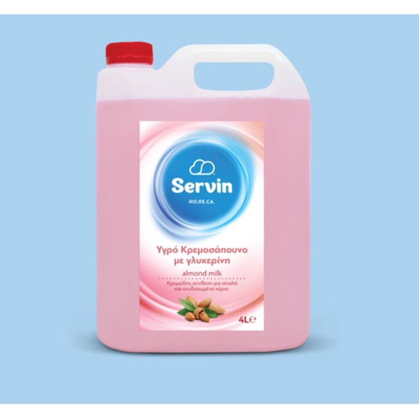 SERVIN ΚΡΕΜ/ΝΟ ΓΛΥΚΕΡ.ALMOND&MILK 4L*4T