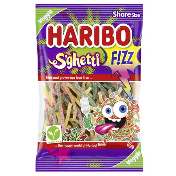 ΖΕΛΕ HARIBO S'GHETTI FIZZ 85ΓΡ* 30Τ