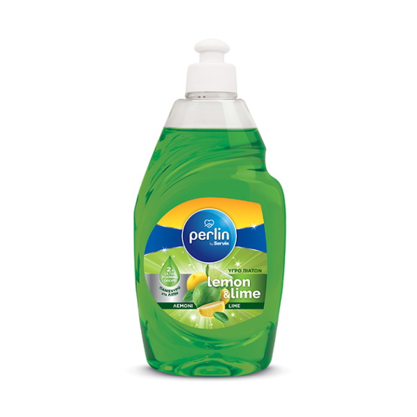 SERVIN PERLIN ΥΓΡΟ ΠΙΑΤΩΝ LEMON&LIME 450ML*20T