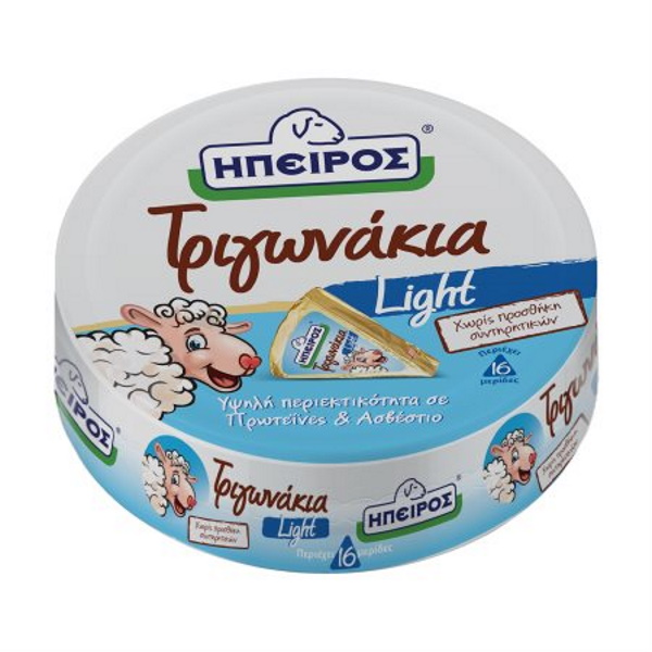 ΗΠΕΙΡΟΣ ΤΡΙΓΩΝΑΚΙΑ LIGHT 280ΓΡ*6Τ(Σ2)