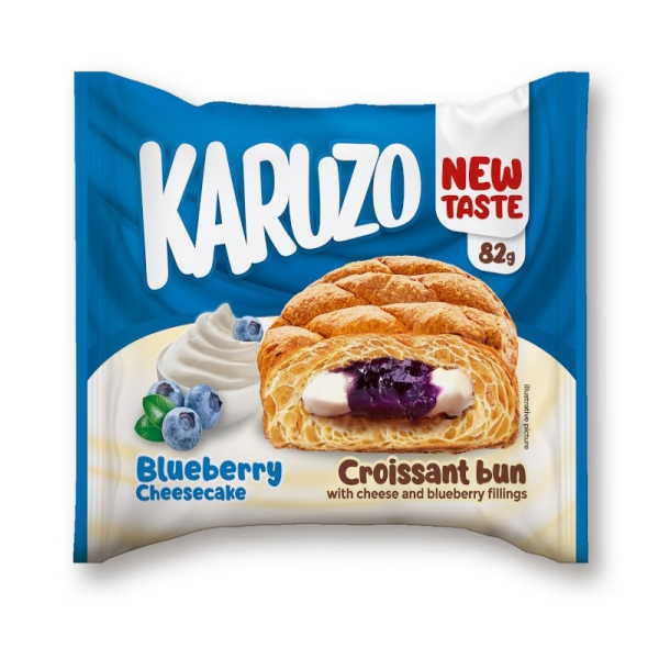 KARUZO CREAM PITA BLUEBERRY CHEESECAKE 24TEM 82GR