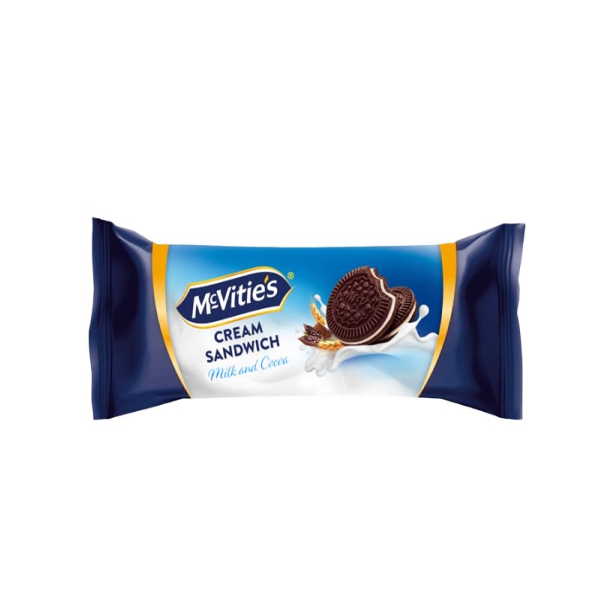 ΜΠΙΣΚΟΤΑ CREAM SANDWICH ΓΑΛΑ&ΚΑΚΑΟ 90ΓΡ*18Τ MCVITIES