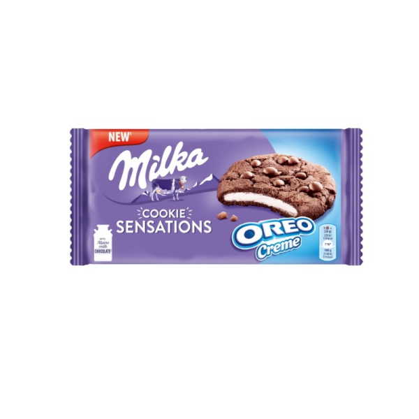 MILKA ΜΠΙΣΚ.SENSATION ΟΡΕΟ ΒΑΝΙΛΙΑ156GR*12TEM