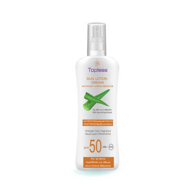 TOPLESS SPRAY ΣΩΜΑ SPF50 LOTION 200ML*21Τ ΑΝΤΙΗΛΙΑΚΟ
