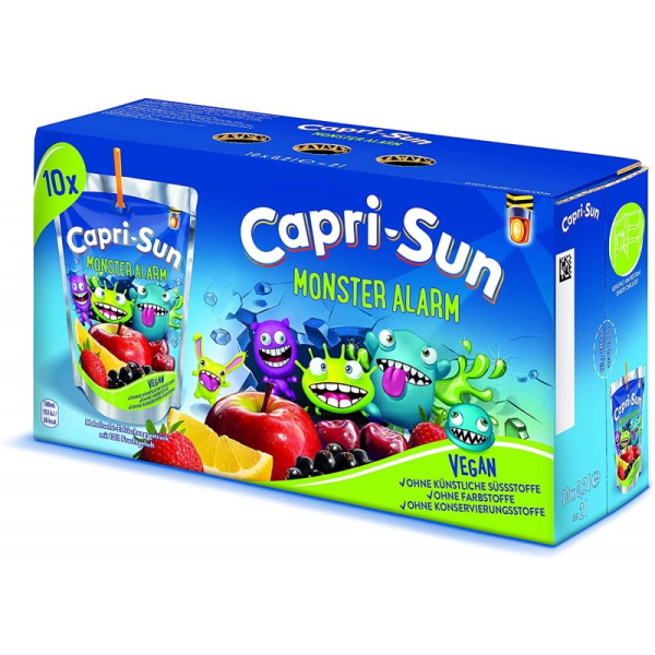 ΧΥΜΟΣ CAPRI-SUN MONSTER ALARM 200ML*10ΤΕΜ