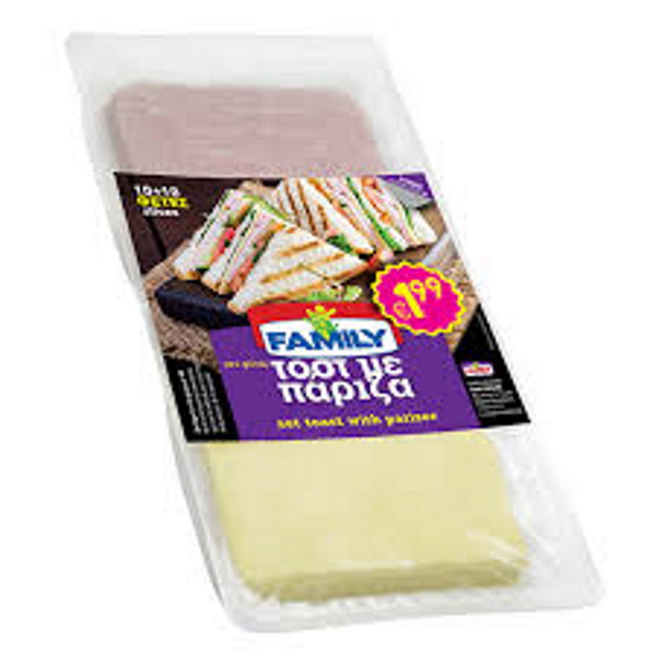 FAMILY ΤΟΣΤ GOUDA - ΠΑΡΙΖΑ 280ΓΡ*6Τ