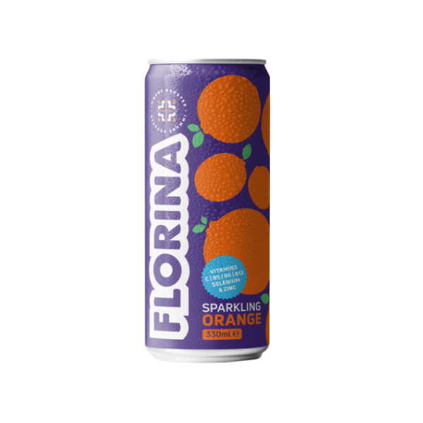 FLORINA SPARKLING ΠΟΡΤΟΚΑΛΙ  ΚΟΥΤΙ 330ML*24Τ