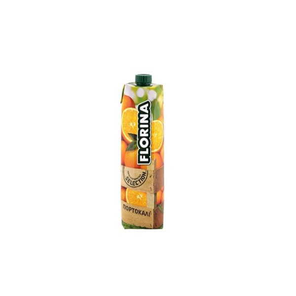 FLORINA ΧΥΜΟΣ  ΠΟΡΤΟΚΑΛΙ 100% 1L*12Τ