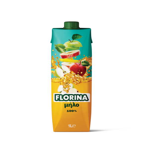 FLORINA ΧΥΜΟΣ ΜΗΛΟ 1L*12Τ
