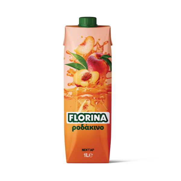 FLORINA  ΧΥΜΟΣ ΡΟΔΑΚΙΝΟ ΝΕΚΤΑΡ 1L*12Τ