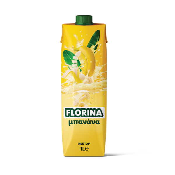 FLORINA ΧΥΜΟΣ  ΜΠΑΝΑΝΑ ΝΕΚΤΑΡ 1L*12Τ