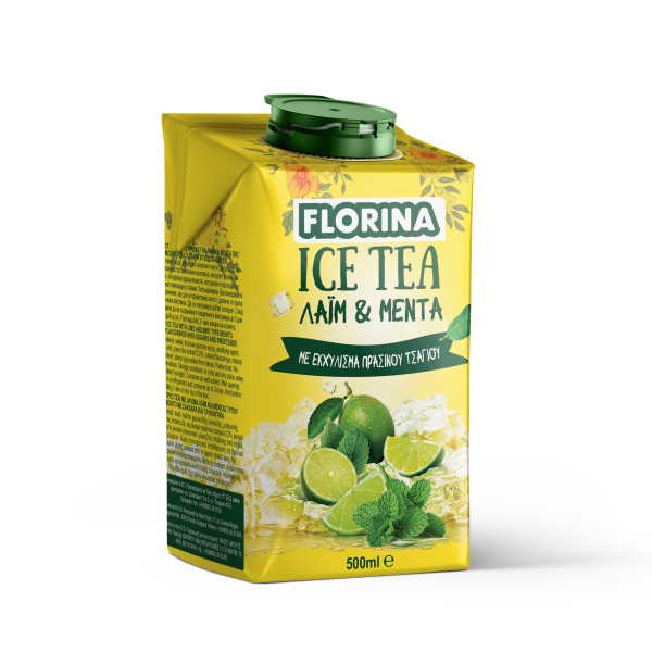 FLORINA ICE TEA  ΛΑΙΜ & ΜΕΝΤΑ 500ML*6Τ
