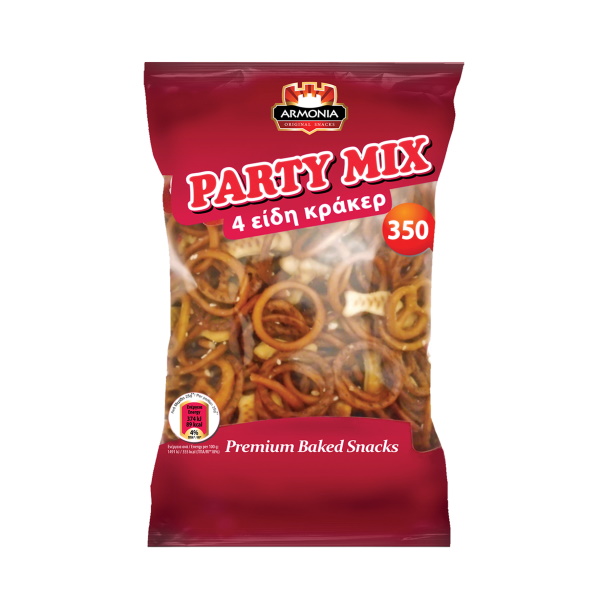 ARMONIA ΤΡΑΓΑΝΟΜΑΝΙΑ PARTY MIX 4 ΕΙ∆Η ΚΡΑΚΕΡ12Χ200G