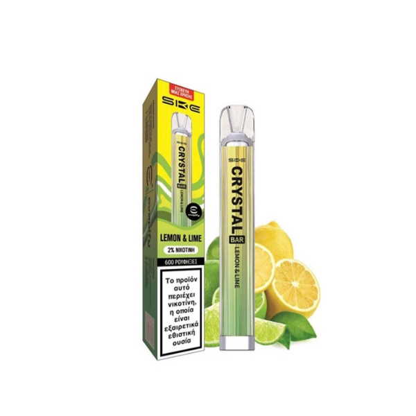 CRYSTAL LEMON & LIME  2% - 600 PUFFS*10Τ