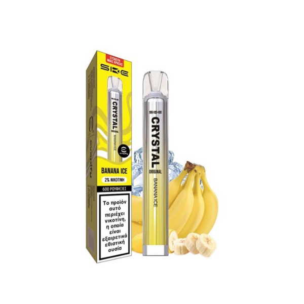 CRYSTAL BANANA ICE 2% - 600 PUFFS*10Τ