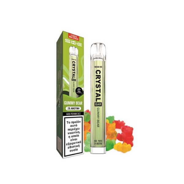 CRYSTAL GUMMY BEAR 2% - 600 PUFFS*10Τ