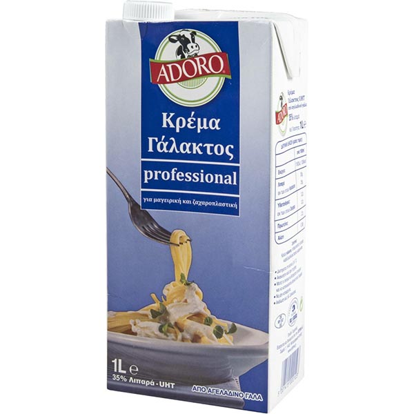 ADORO ΚΡΕΜΑ ΓΑΛ. 35% 1L*12Τ (Κ0)