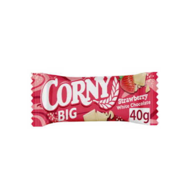 ΜΠΑΡΕΣ ΔΗΜΗΤΡ.CORNY STRAWBERRY WHITE CHOCO 24T*40G