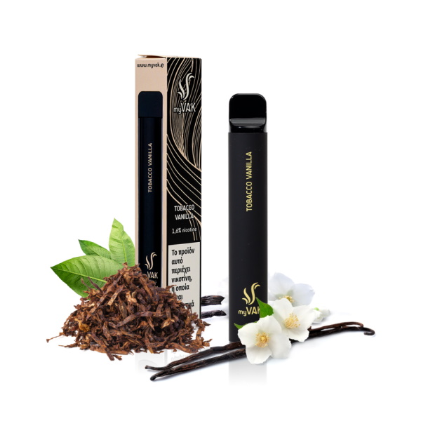 MY VAK ΗΛ.ΤΣΙΓΑΡΟ TOBACCO VANILLA 1.6% ΝΙΚΟΤΙΝΗ 10Τ