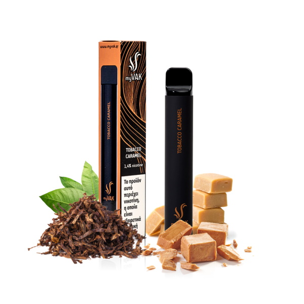MY VAK ΗΛ.ΤΣΙΓΑΡΟ TOBACCO CARAMEL 1.4% ΝΙΚΟΤΙΝΗ 10Τ