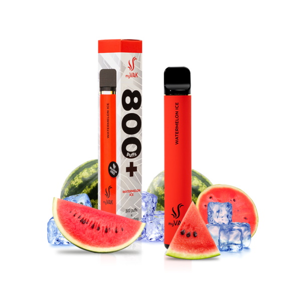 MY VAK ΗΛ.ΤΣΙΓΑΡΟ 1200 WATERMELON ICE ΧΩΡΙΣ ΝΙΚΟΤΙΝΗ 10Τ