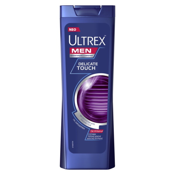 ΣΑΜΠΟΥΑΝ ULTREX MEN DELICATE TOUCH  360ML*12Τ
