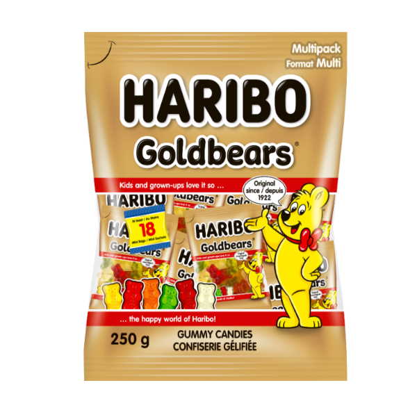 ΖΕΛΕ HARIBO GOLDBAREN(ΑΡΚΟΥΔ) MULTIPACK 250GR*20T