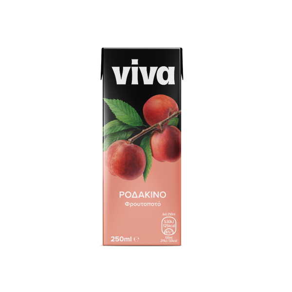 ΧΥΜΟΣ VIVA ΦΡΟΥΤΟΠΟΤΟ ΡΟΔΑΚΙΝΟ 250ml*27ΤΕΜ