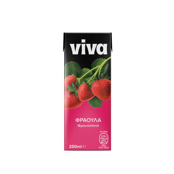 ΧΥΜΟΣ VIVA ΦΡΟΥΤΟΠΟΤΟ ΦΡΑΟΥΛΑ 250ML*27Τ