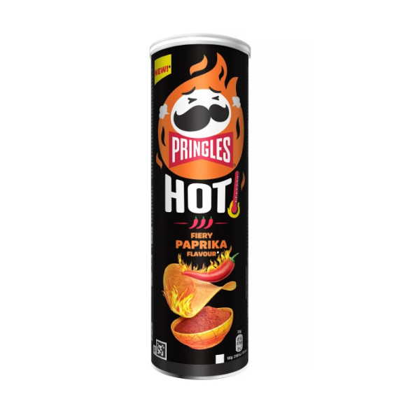 PRINGLES HOT FIERY PAPRIKA 160GR*19TEM