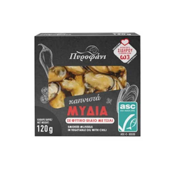 ΜΥΔΙΑ  ΠΥΡΟΦΑΝΙ ΚΑΠΝΙΣΤΑ ΜΕ ΛΑΔΙ ΤΣΙΛΙ 120ΓΡ*14Τ