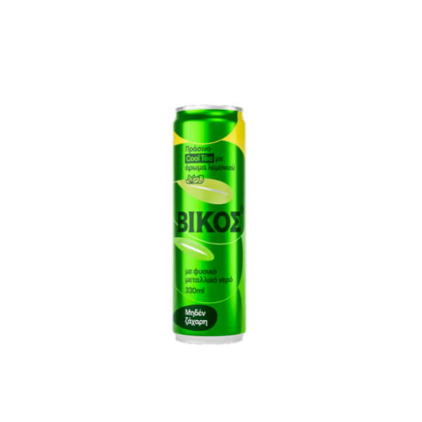 ΒΙΚΟΣ ΚΟΥΤΙ ΤΣΑΙ ΠΡΑΣΙΝΟ ΜΕ ΛΕΜΟΝΙ ZERO SUGAR 330ML*24Τ