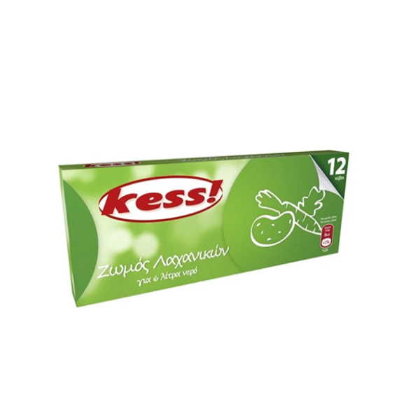 KESS ΖΩΜΟΣ ΛΑΧΑΝΙΚΩΝ ΚΥΒΟΙ  120ΓΡ *12Τ